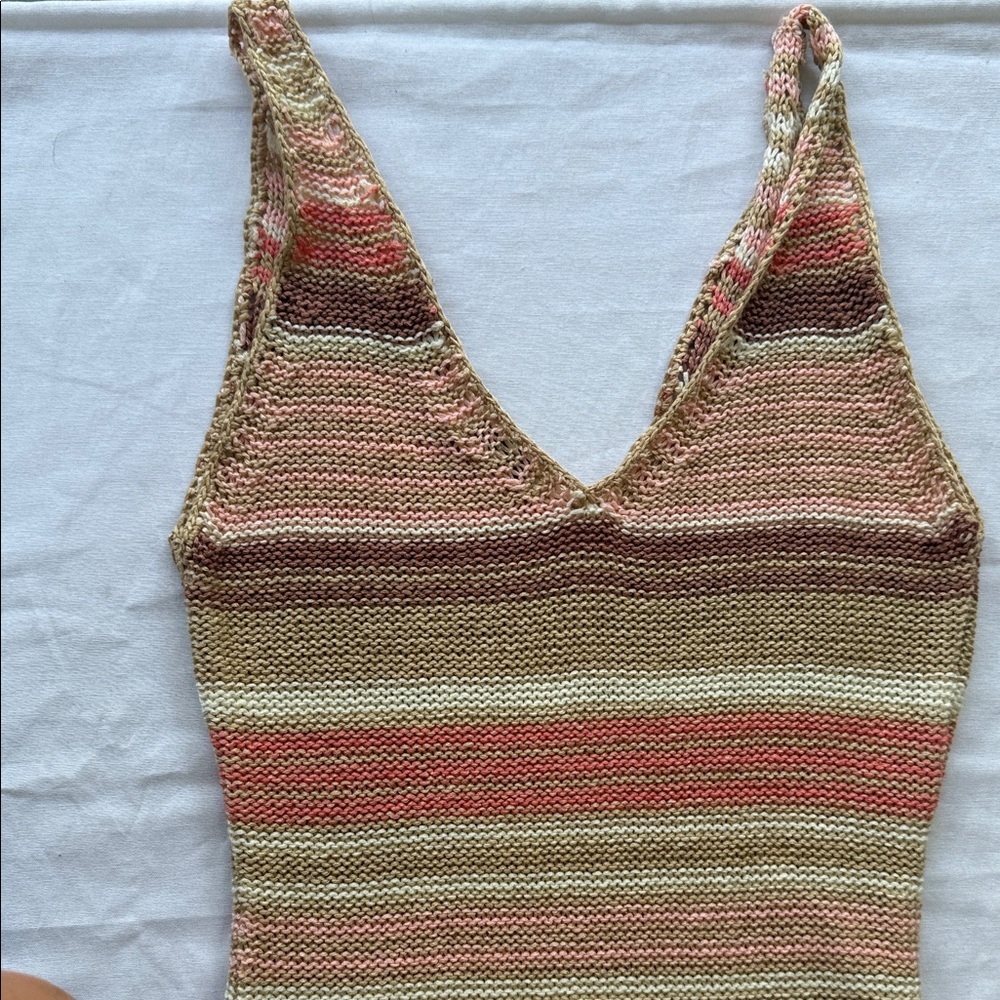Lush Knit Striped Knit Maxi Dress - Picture 5 of 5